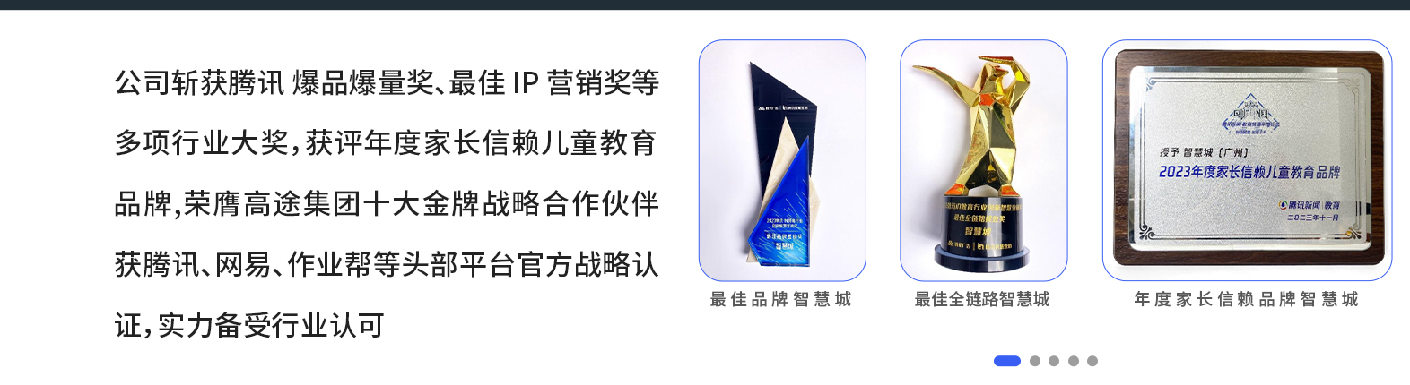 企业奖项与荣誉展示